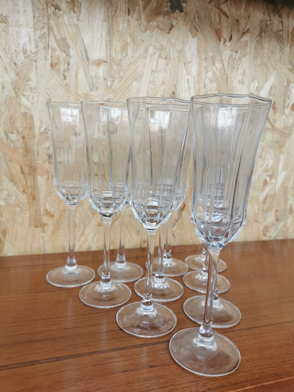 Service de 10 flûtes à Champagne Arcopal