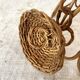 60s rattan pendant light