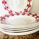 X7 assiettes creuses en faïence Stuart Moulin des loup- retro-cuisine- vintage