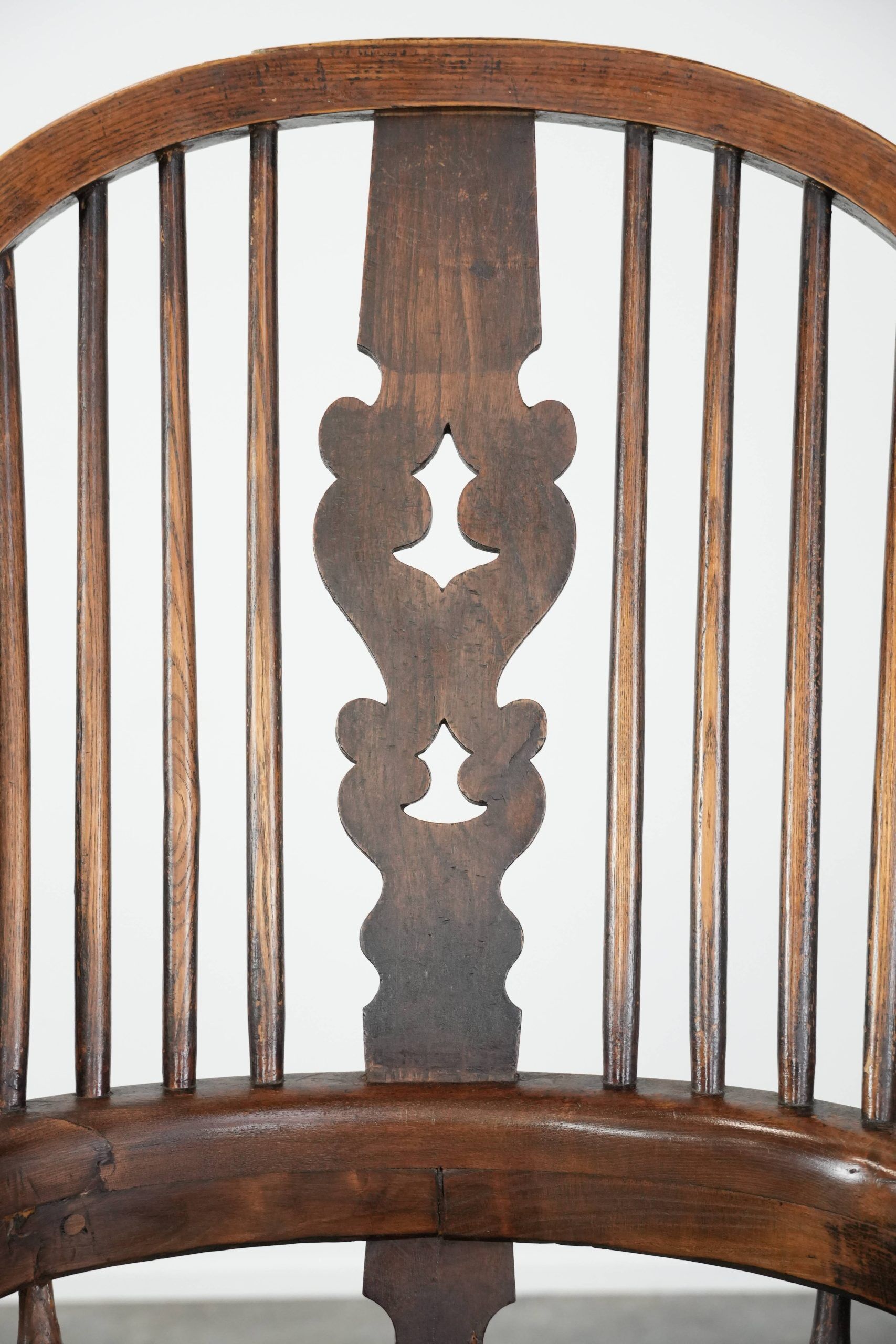 Antique English Highback Windsor Chair from the 18th Century