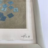 Arthur luiz piza, sans titre, c 1990. gravure à la gouge signée au crayon