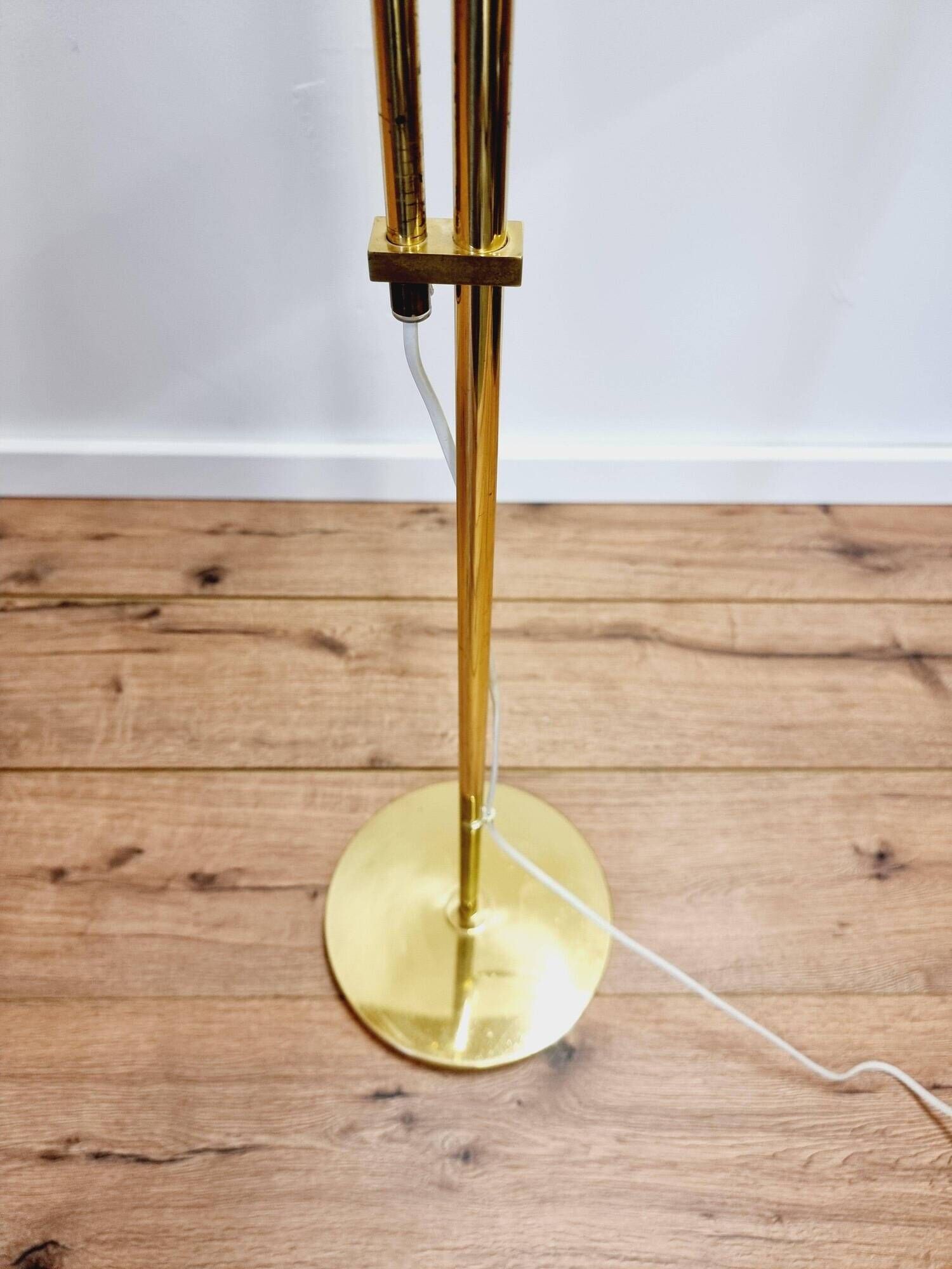 Bergboms, adjustable floor lamp G-132 in brass, Scandinavian / Midcentury Modern