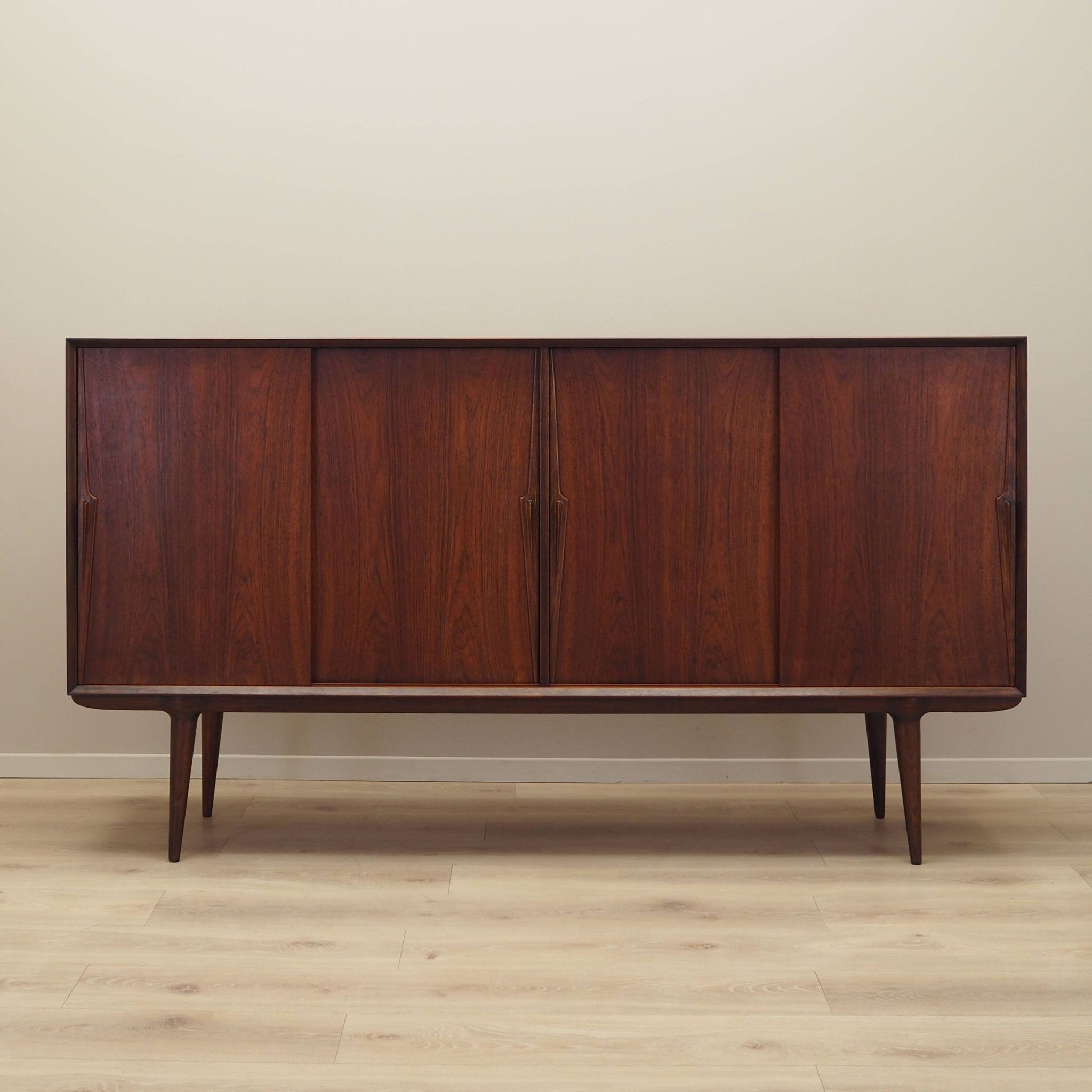 Rosewood highboard, Danish design, 1970s, manufacturer: Omann Jun