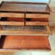 Antique desk in louis philippe style made of wood