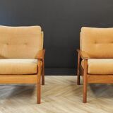 Two mid century armchairs vintage