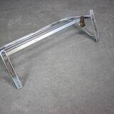 Porte-manteau mural chromé Bauhaus des années 1930