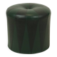 Round Vintage Green Black Pouf Two-tone Skai Sixties