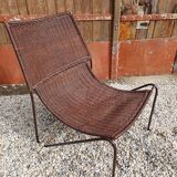 Fauteuils en osier Frederick Weinberg