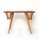 Vintage table, wooden table feet compass, side table, coffee table, lounge magazine table, retro, wooden table, table, 70's