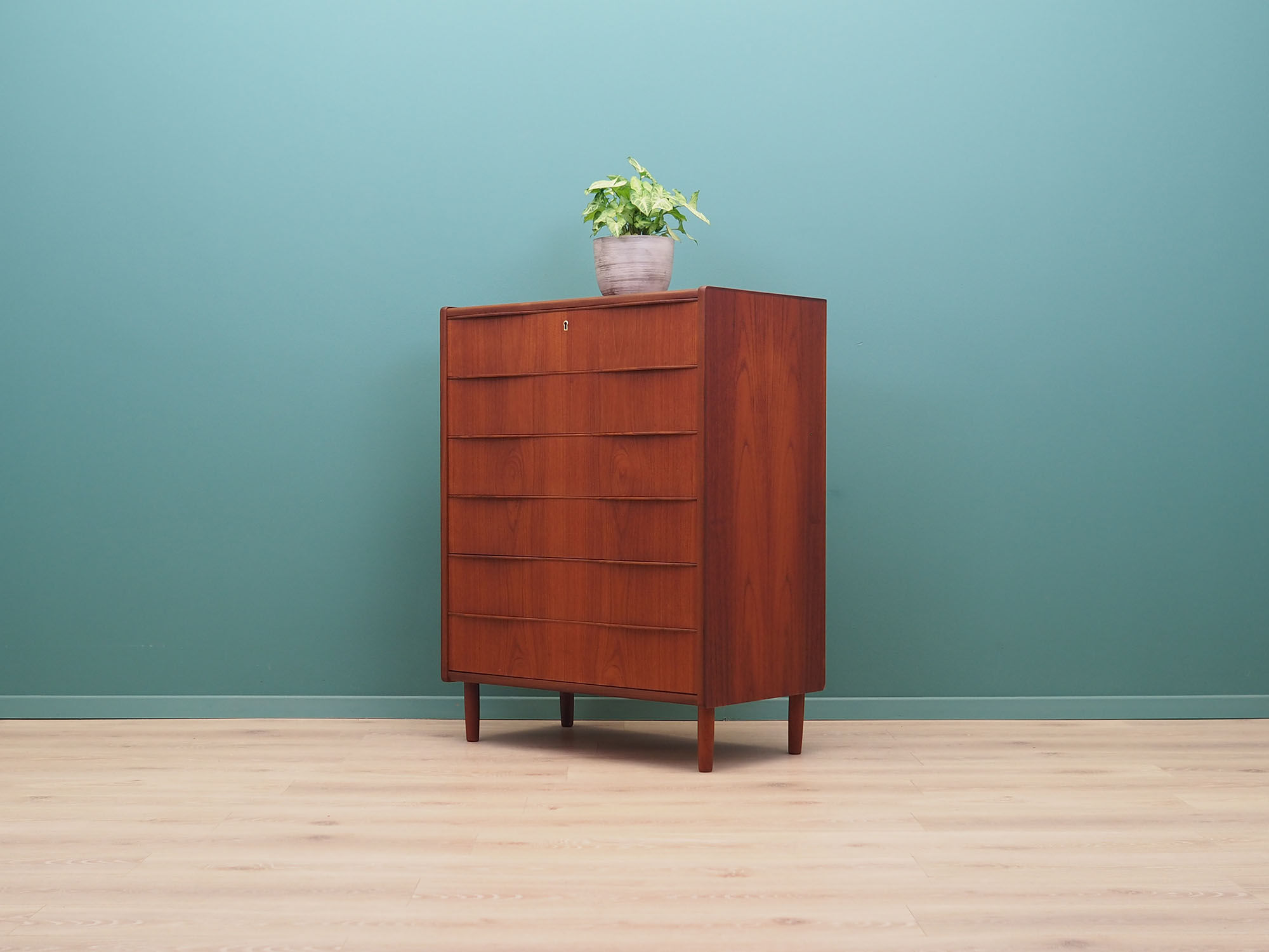 Teak chest of drawers, Danish design, 1970s, made in Denmark