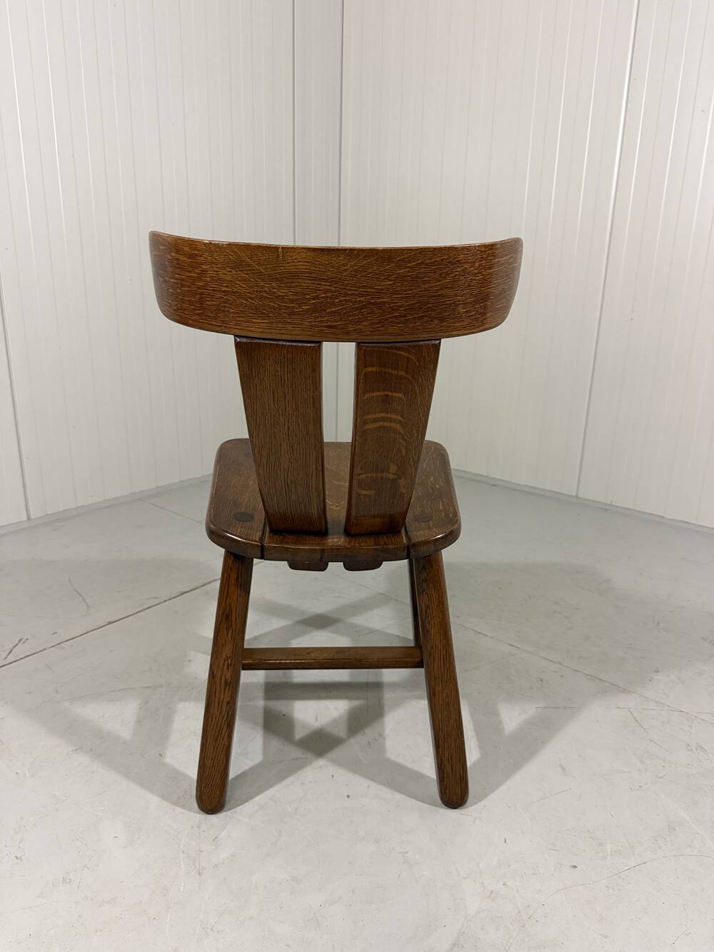 Brutalist oak dining chairs 1970’s