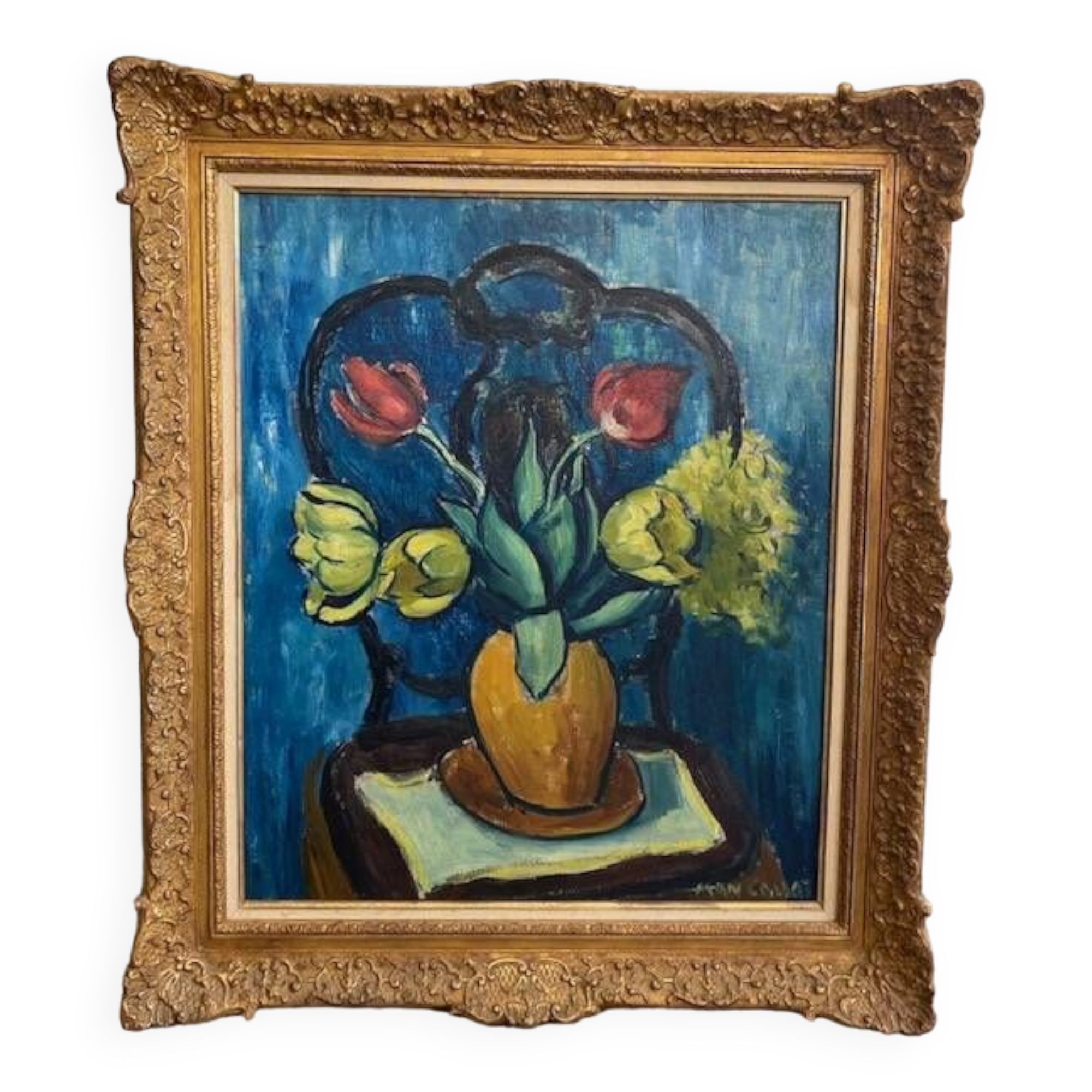 still life on chair 1948 Man Collot