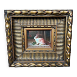 Painting signed "Rabbit".