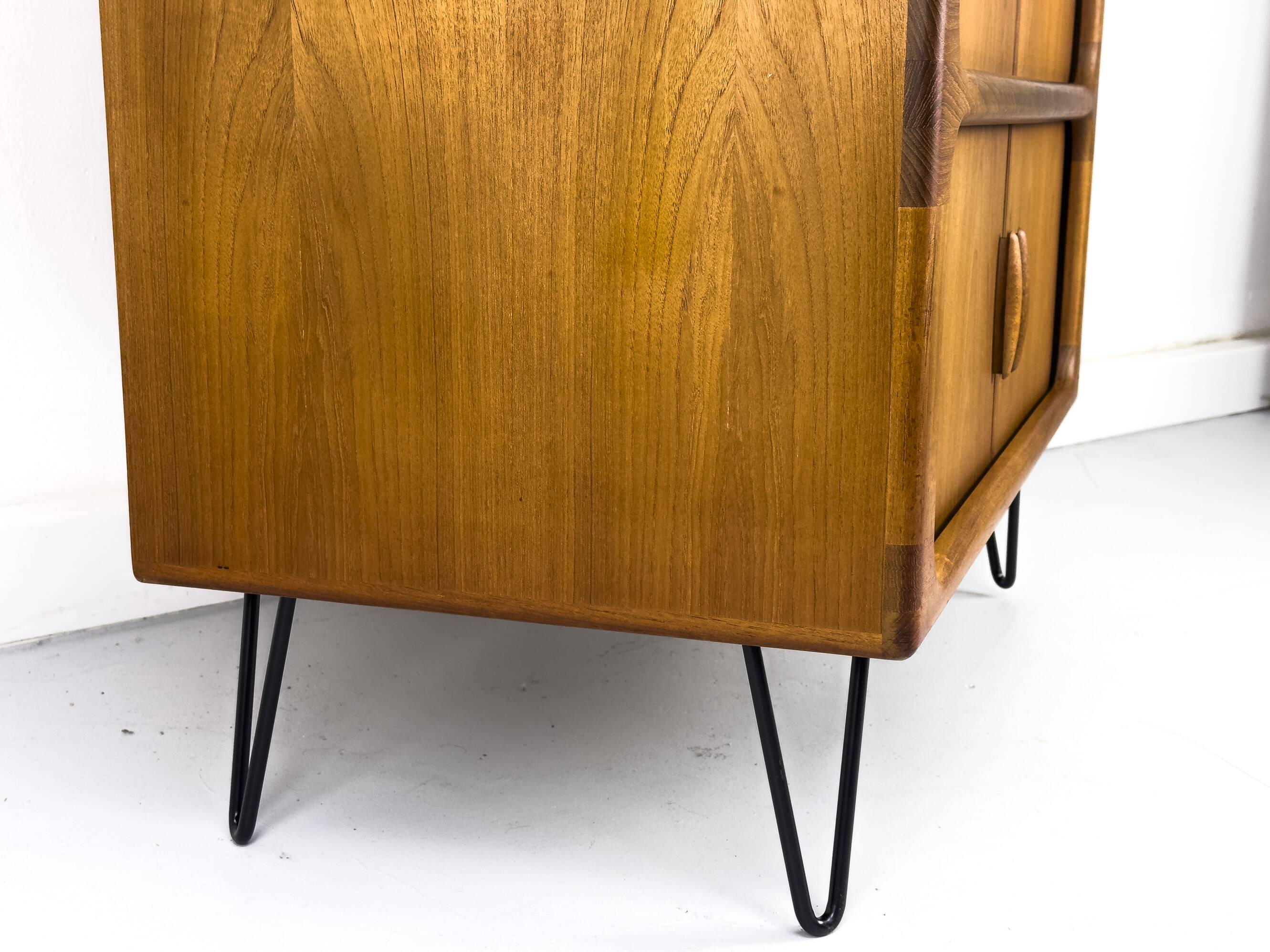 Danish Teak Hi-Fi Sideboard with Tambour Doors from Dyrlund, 1970s
