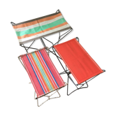 Série de 3 tabourets pliants