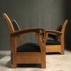 Paire de chaises longues hollandaises des années 1930