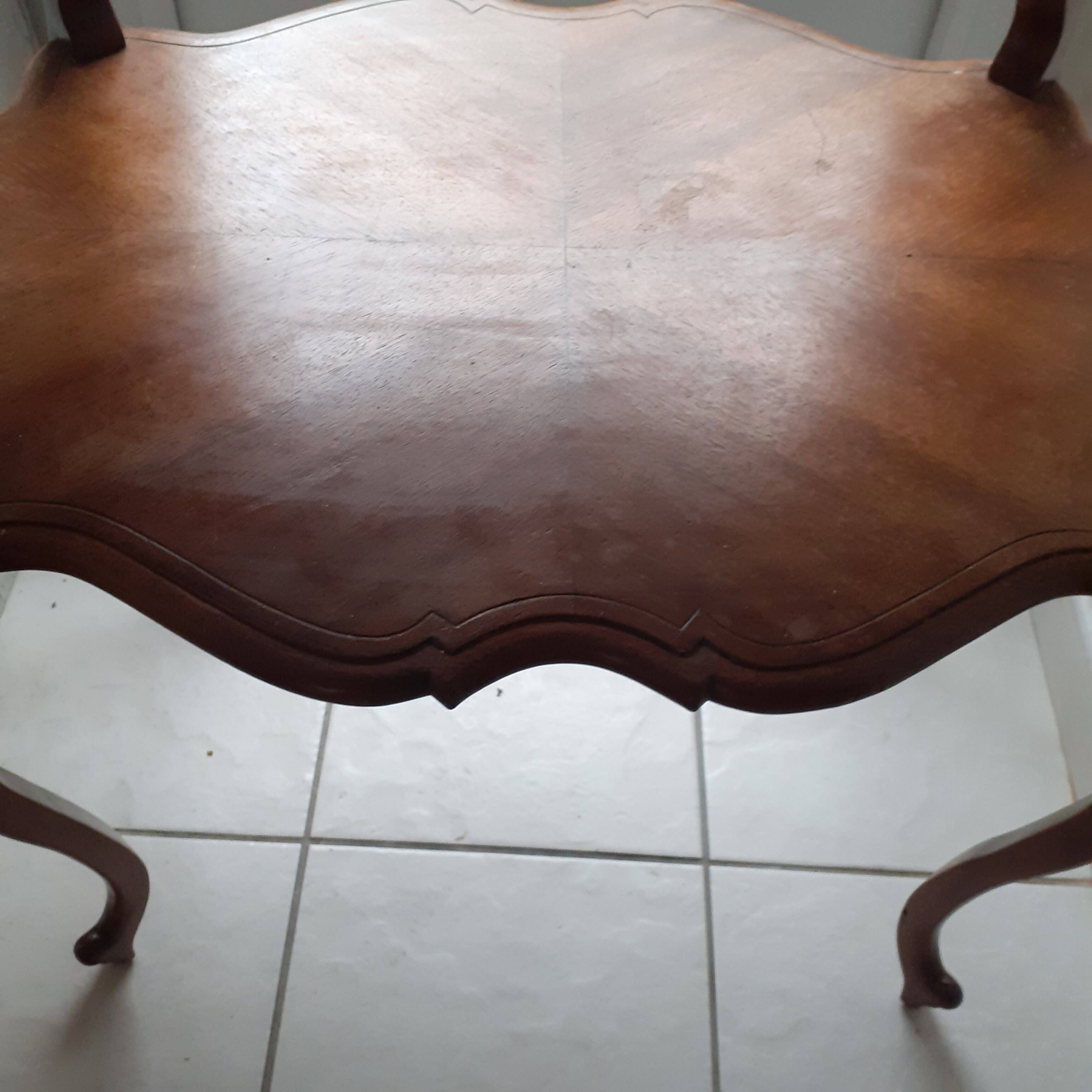 Antique tea table. 2 tops.