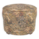 Pouf tapissé style tapisserie verdure, France, fin XIXe