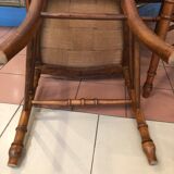 4 vintage Louis XVI style solid walnut chairs