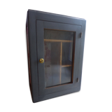 Black pharmacy cabinet