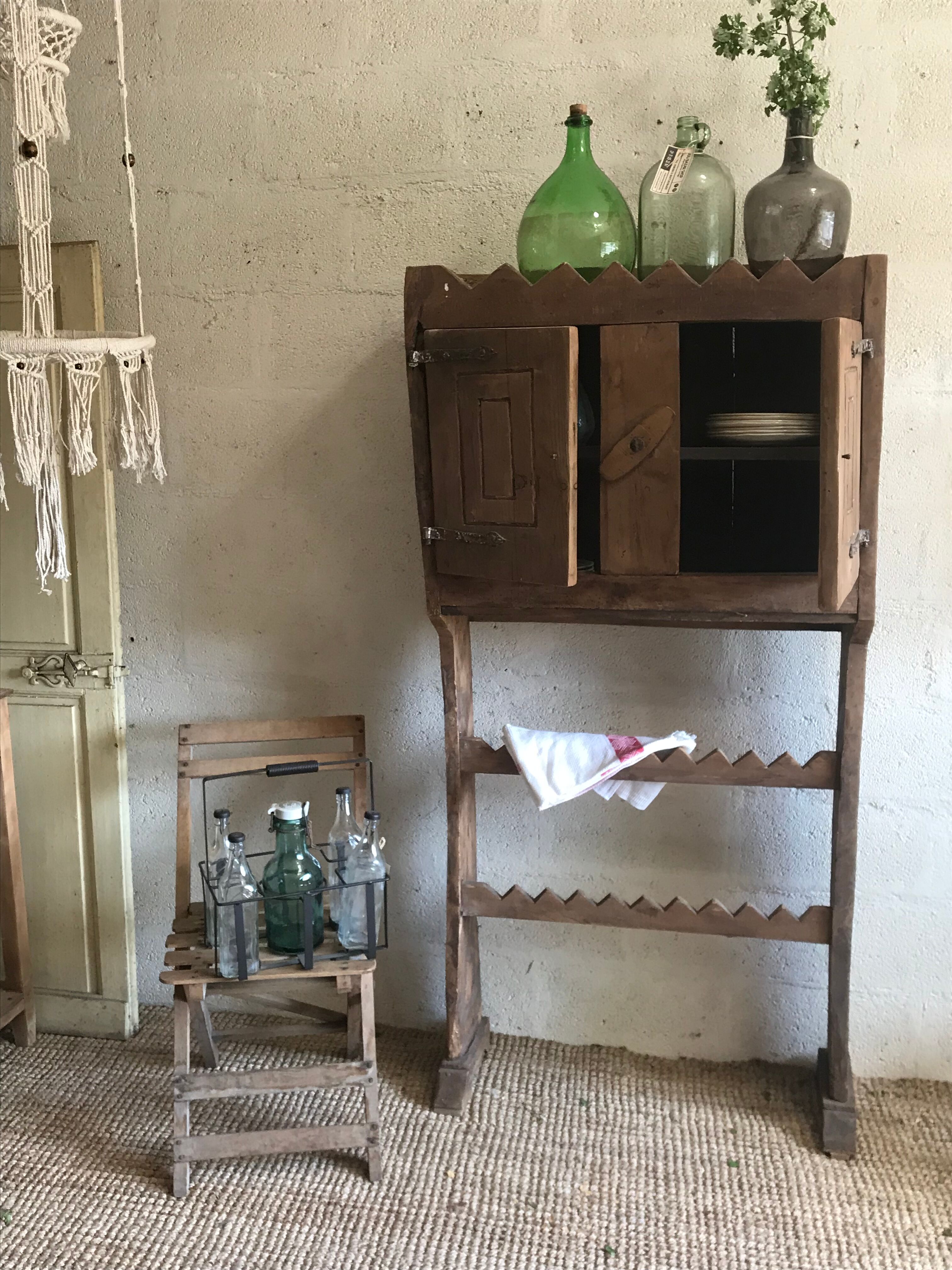 Craftsman-made raw wood buffet