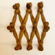Wall coat rack with 10 hooks