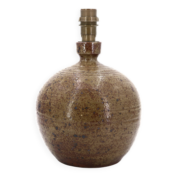 Pyrite stoneware potter's ball lamp by Guy Baudat, 1970s