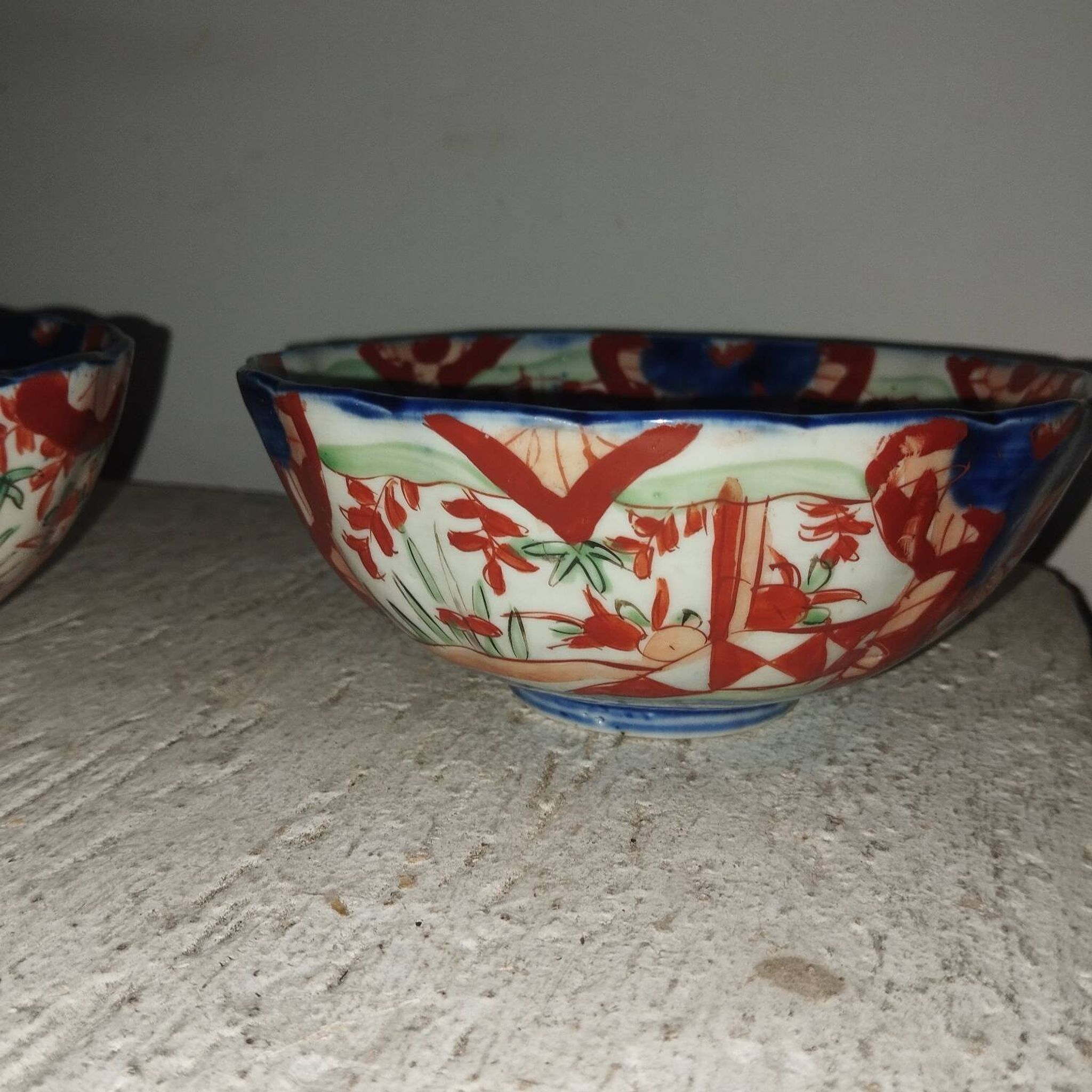 Paire de bols coupes porcelaine Imari