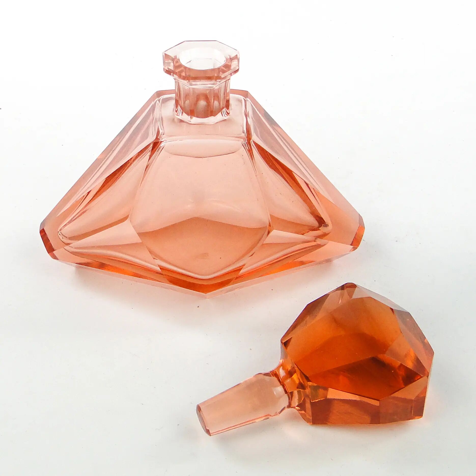 Carafe, Art Deco, crystal, Bohemia, Czechoslovakia, 1930s