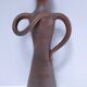 Anthropomorphic ceramic candle holder for women signed
