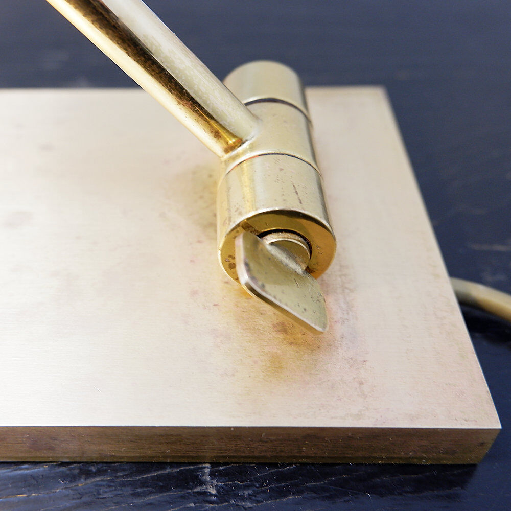 Pair of vintage articulated brass desk lamps - Stéphane Davidts, Belgium