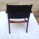 Fauteuil bois et cuir
