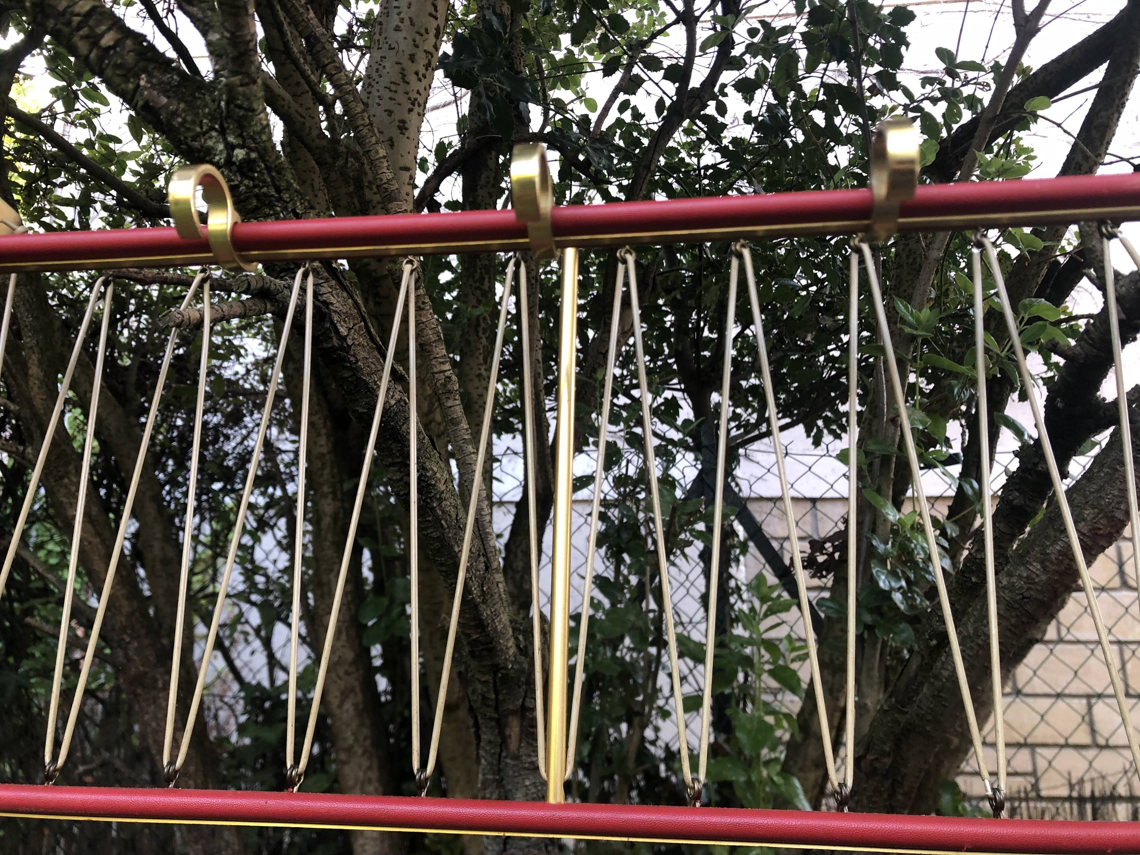 Vintage SNCF wall coat rack from the 60s