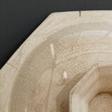 Compotier octogonal en porcelaine fine, fin XIXème