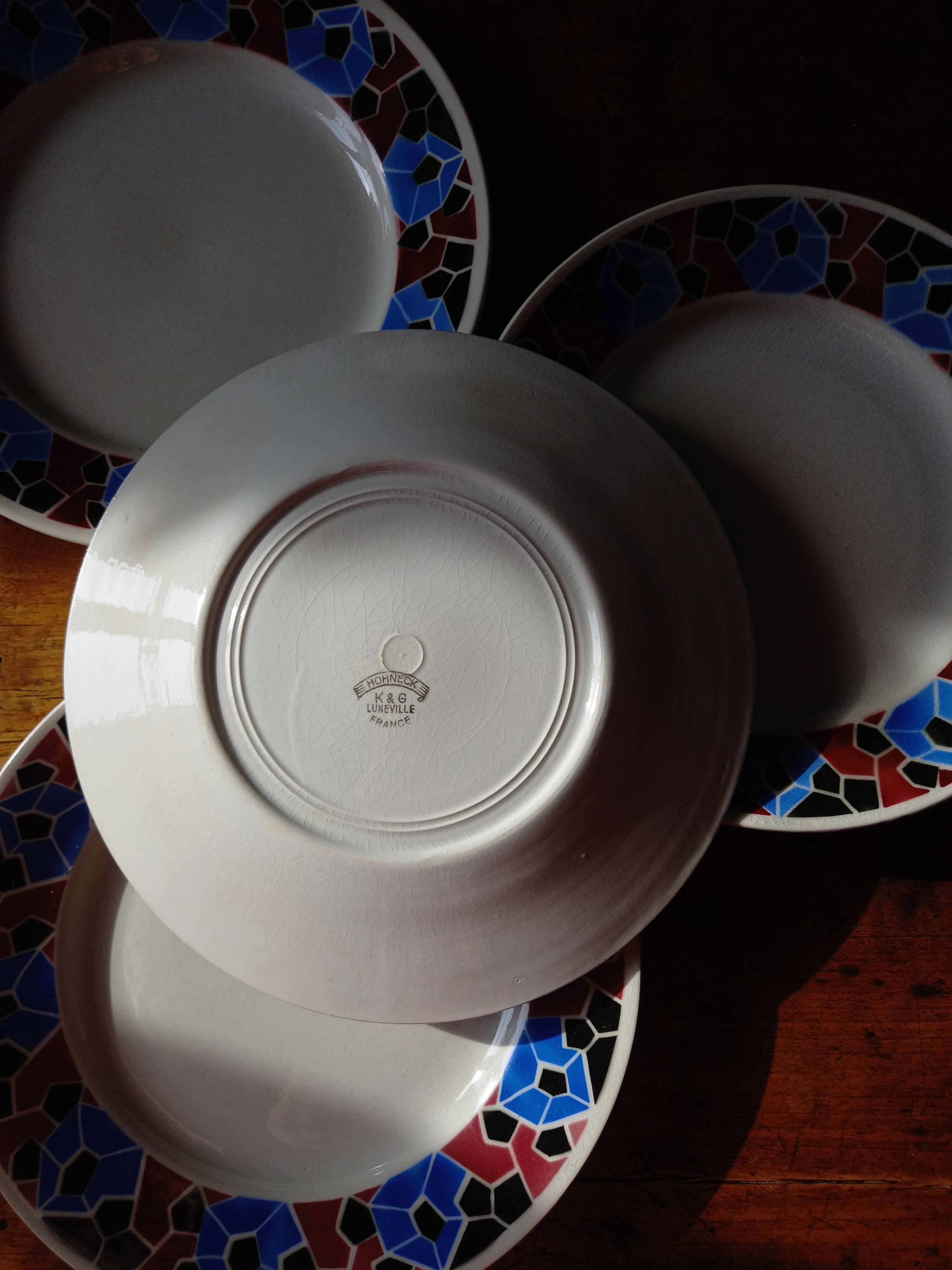 4 flat plates K.G Luneville model "Hohneck"