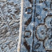 3x7 Navy Blue Vintage Runner Rug, 78x218Cm