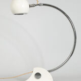 Lamp designed by luci cinisello - origin milan, italy - material: chromed metal painted white - height