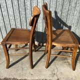 Paire de chaise bistrot dépareillée