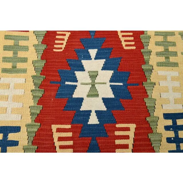 1970s Vintage Turkish Oushak Handmade Wool Cotton Red Runner Rug 78x224
