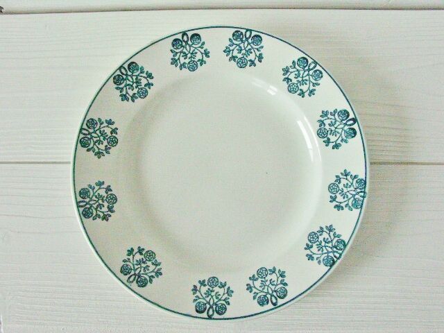 Lot 5 old Flat Plates Digoin - Sarreguemines Art Deco