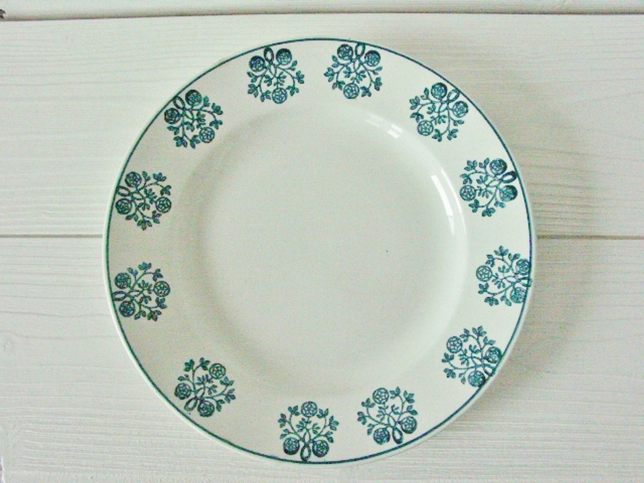 Lot 5 old Flat Plates Digoin - Sarreguemines Art Deco