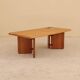 Table basse en hêtre massif, Seltz, France, 1988