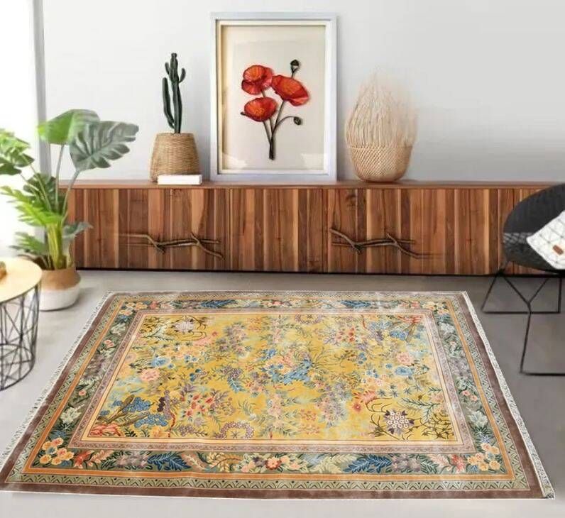 Art Deco carpet Shanghai China 100% pure silk - entirely handmade. Size: 2.00 X 300 meters.