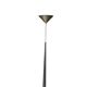 Vintage chrome metal cone floor lamp, adjustable, Ikea 1980.