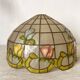 Suspension fleurie en nacre et laiton 48 cm