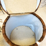 Chest stool in cowhide 1970