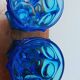 2 verres anciens bleu Charles X