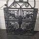 Art Deco coat rack wardrobe in wrought iron from the 1930s.