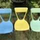 Set de trois chaises Gilac vintages