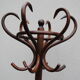 Parrot coat rack wood curved 1950s